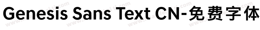 Genesis Sans Text CN字体转换